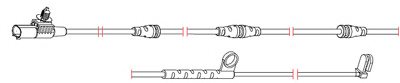 CARRAB BRAKE PARTS 8264 Warning Contact, brake pad wear